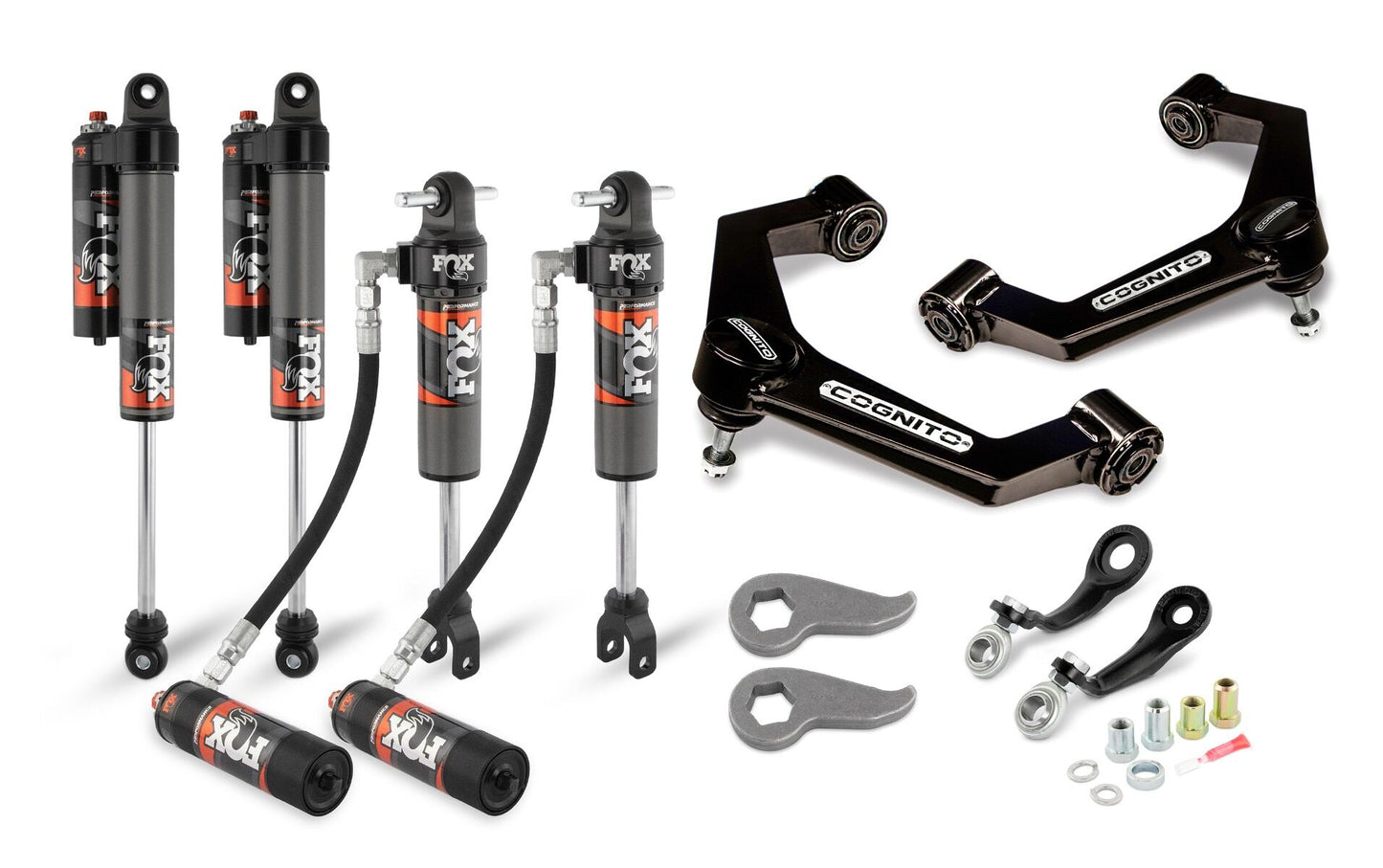 Cognito 3-Inch Elite Leveling Kit with Fox 2.5 Elite Performance Series Shocks for 2020-2025 Silverado/Sierra 2500/3500 2WD/4WD