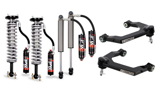 Cognito 3-Inch Elite Ball Joint Leveling Kit with Fox 2.5 Elite Performance Series Shocks for 19-25 Silverado/Sierra 1500 2WD/4WD