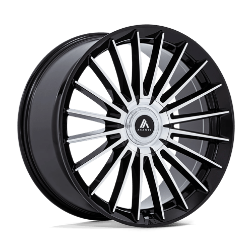 Asanti Black VICEROY 22X9 5X4.25/4.5 72 +38 GBLK-MCH wheel
