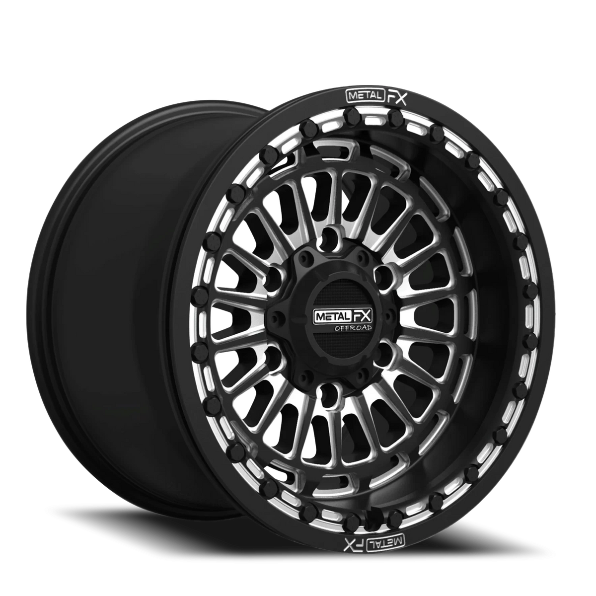 Metal-FX Delta 6R Beadlock 15x7 Satin wheel