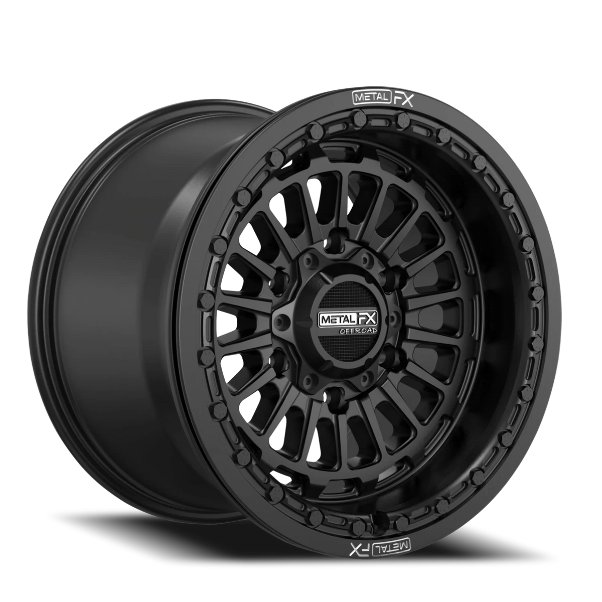 Metal-FX Delta 6R Beadlock 15x10 Satin wheel