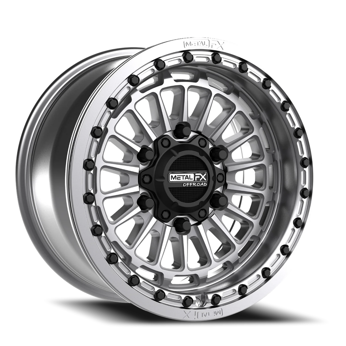 Metal-FX Delta 6R Beadlock 15x10 Machined wheel