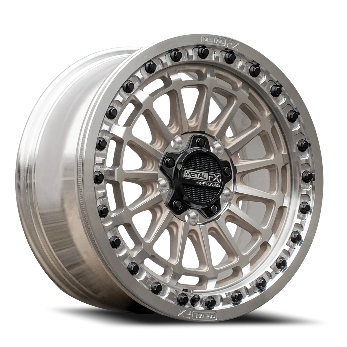 Metal-FX Delta R Beadlock UTV 15x10 Machined wheel