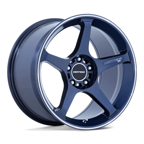 Motegi BATTLE V 18X9.5 5X4.5 72 +38 OB-BLU MCH wheel