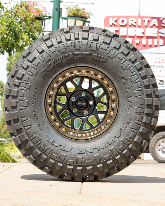 Nitto Trail Grappler mounted on KMC Grenade Crawl Beadlock