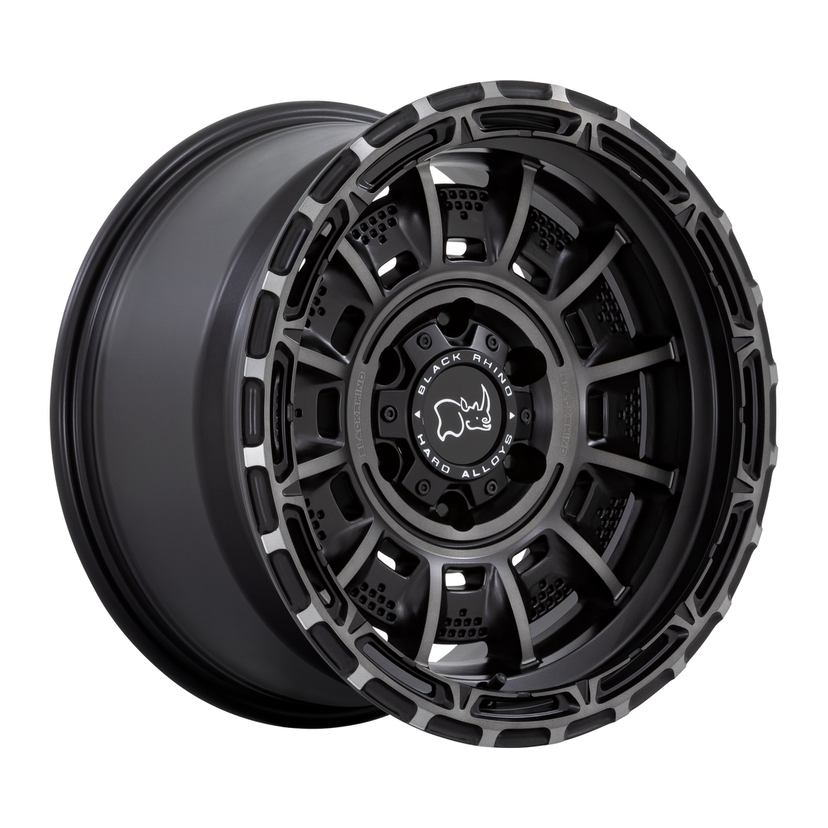 Black Rhino Hard Alloys LEGION 17X9 5X5.0 71 M-BLK GY-TN -12 wheel
