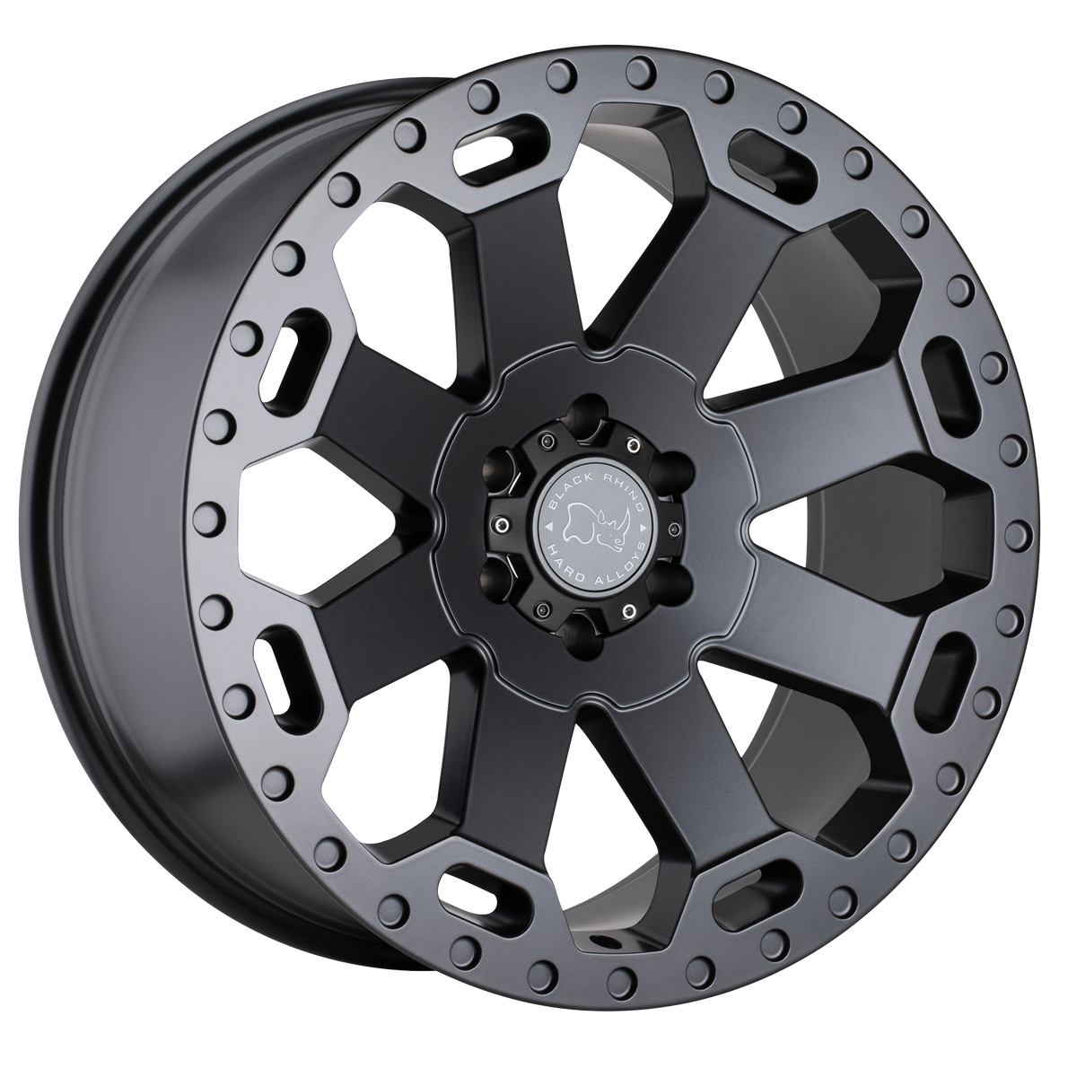 Black Rhino Hard Alloys BR WARLORD 20X9 8X165 +12 122 M-GNMTL wheel