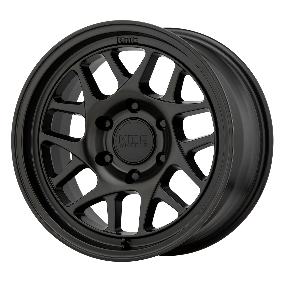 KMC KM717 17X8.5 6X4.5 S-BLK 18MM CB 66.1 wheel