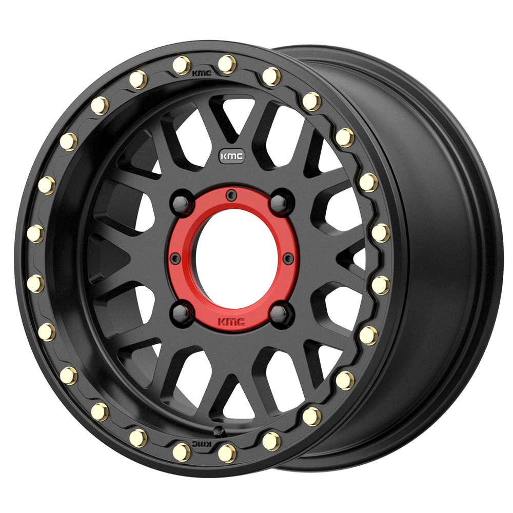 KMC Powersports GRENADE UTV BL 15X7 4X156 S-BLK 10MM wheel