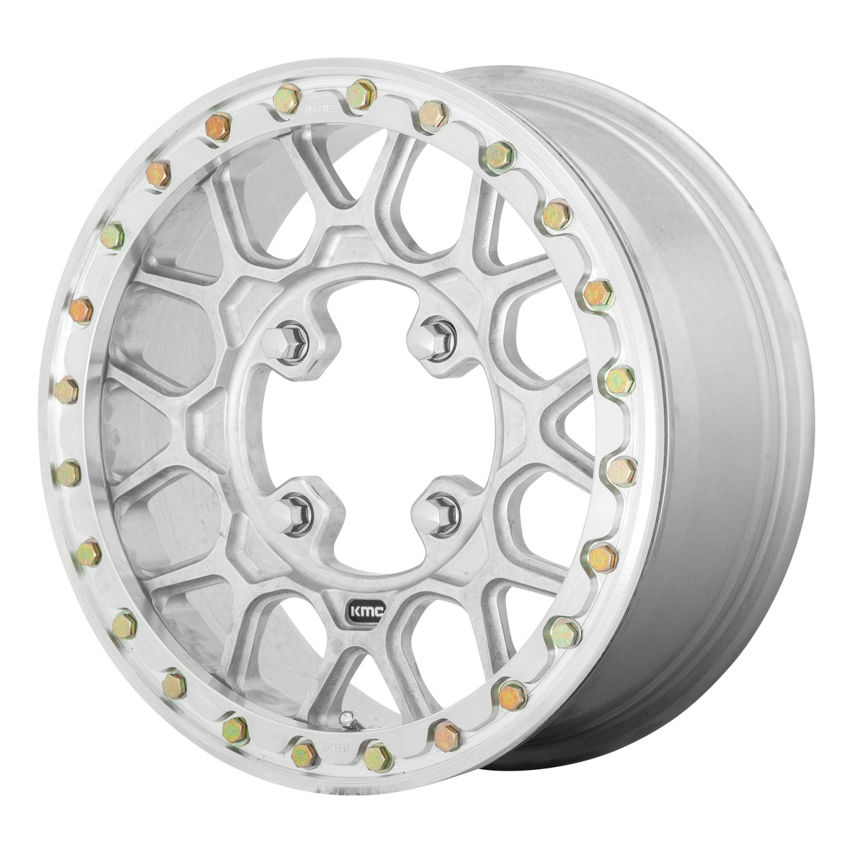 KMC Powersports GRENADE UTV BL 15X6 4X137 RAW-MACH +38 wheel