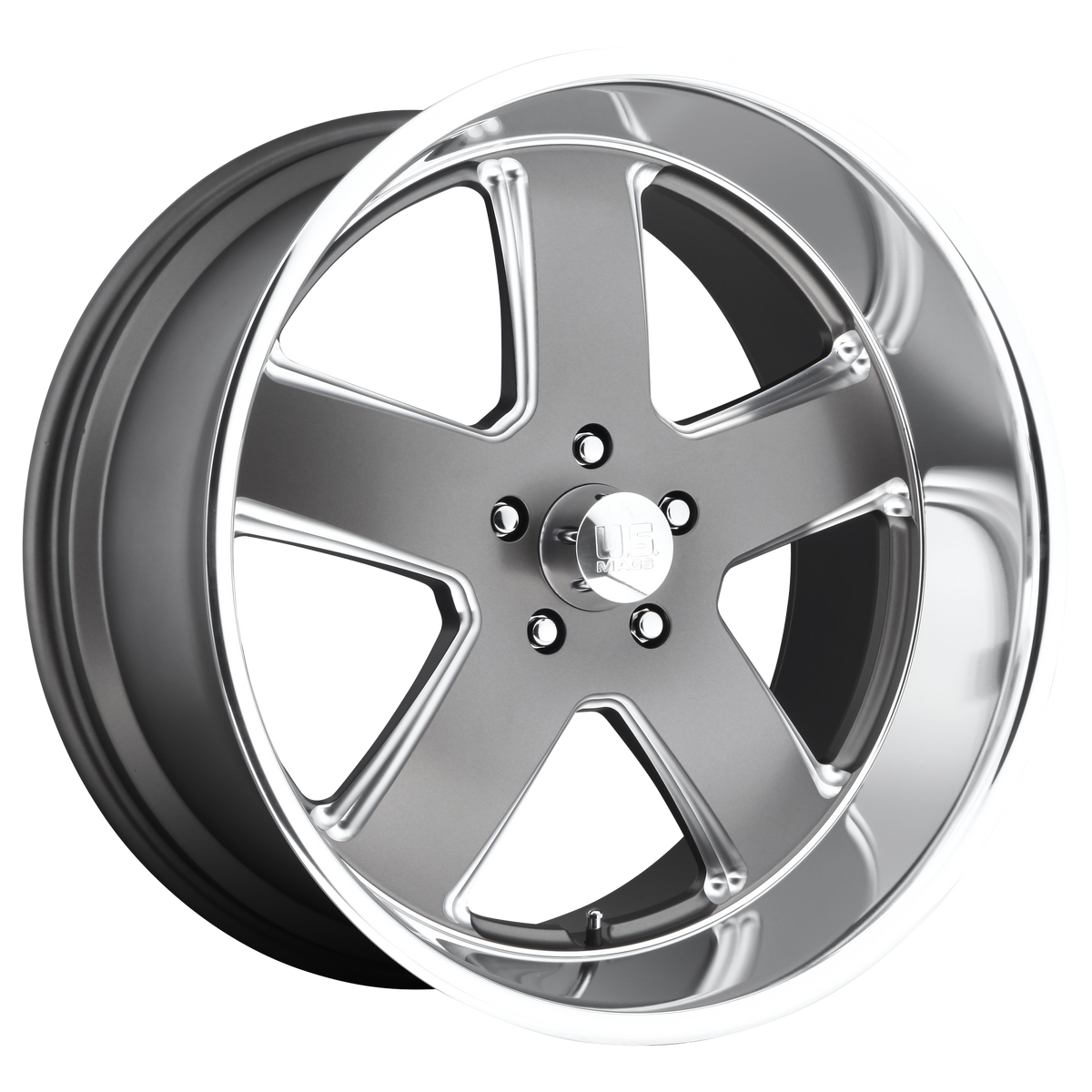 US Mag 1PC HUSTLER 22X11 5X5.0 78.1 GD +18 wheel
