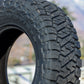 Closeup of tread and sidewall of the Toyo Open Country R/T Trail Tire.