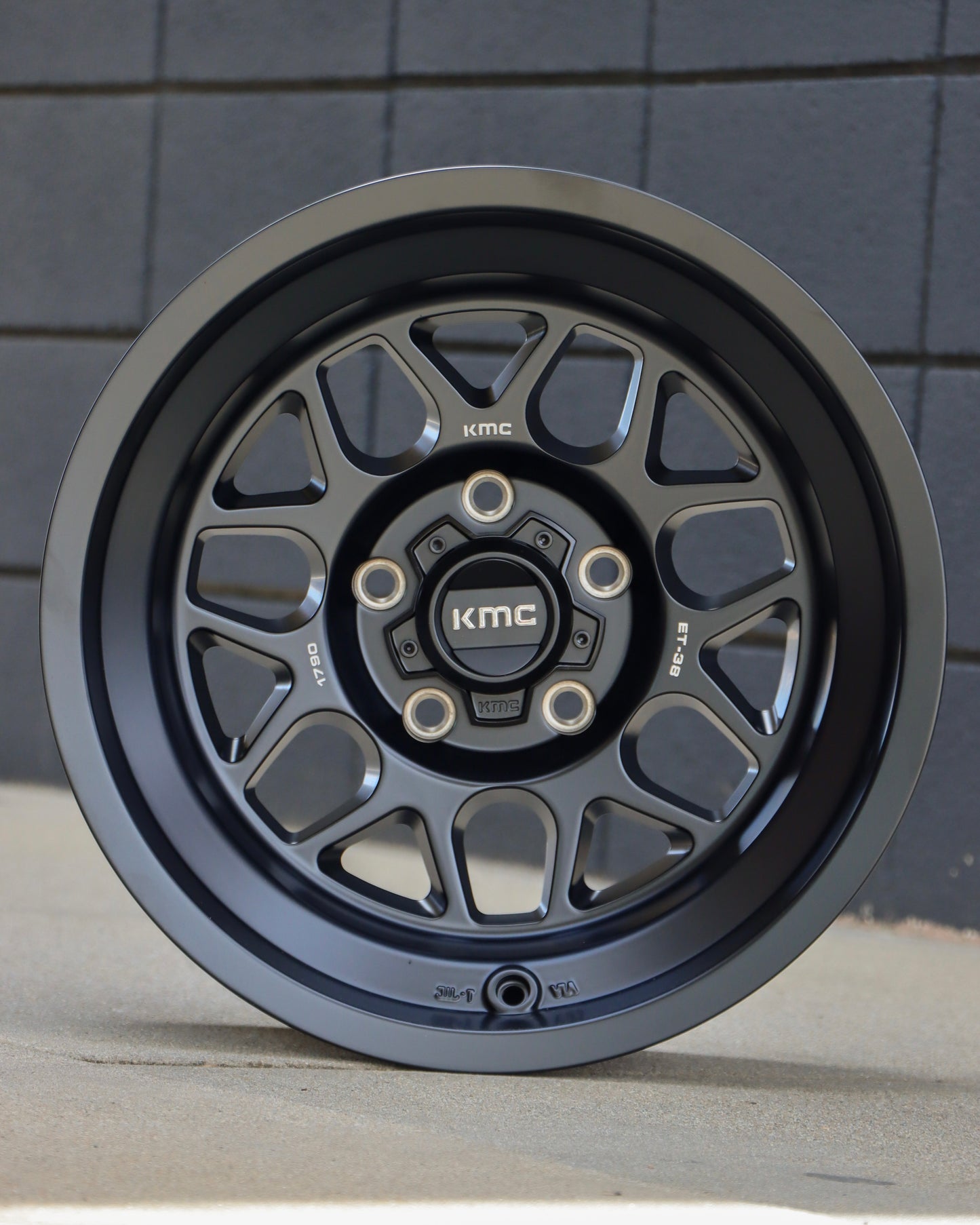 KMC Terra Wheel in a satin black finish.