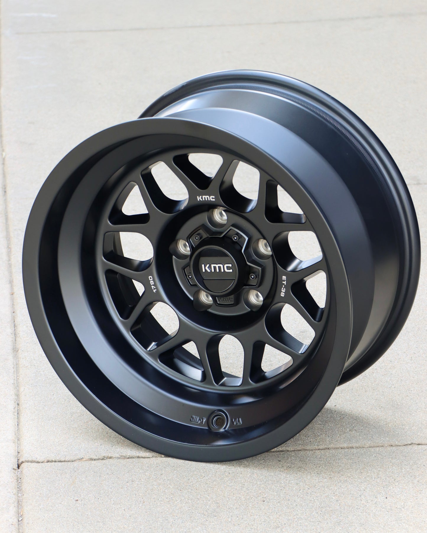 KMC Terra Wheel in a satin Black finish.