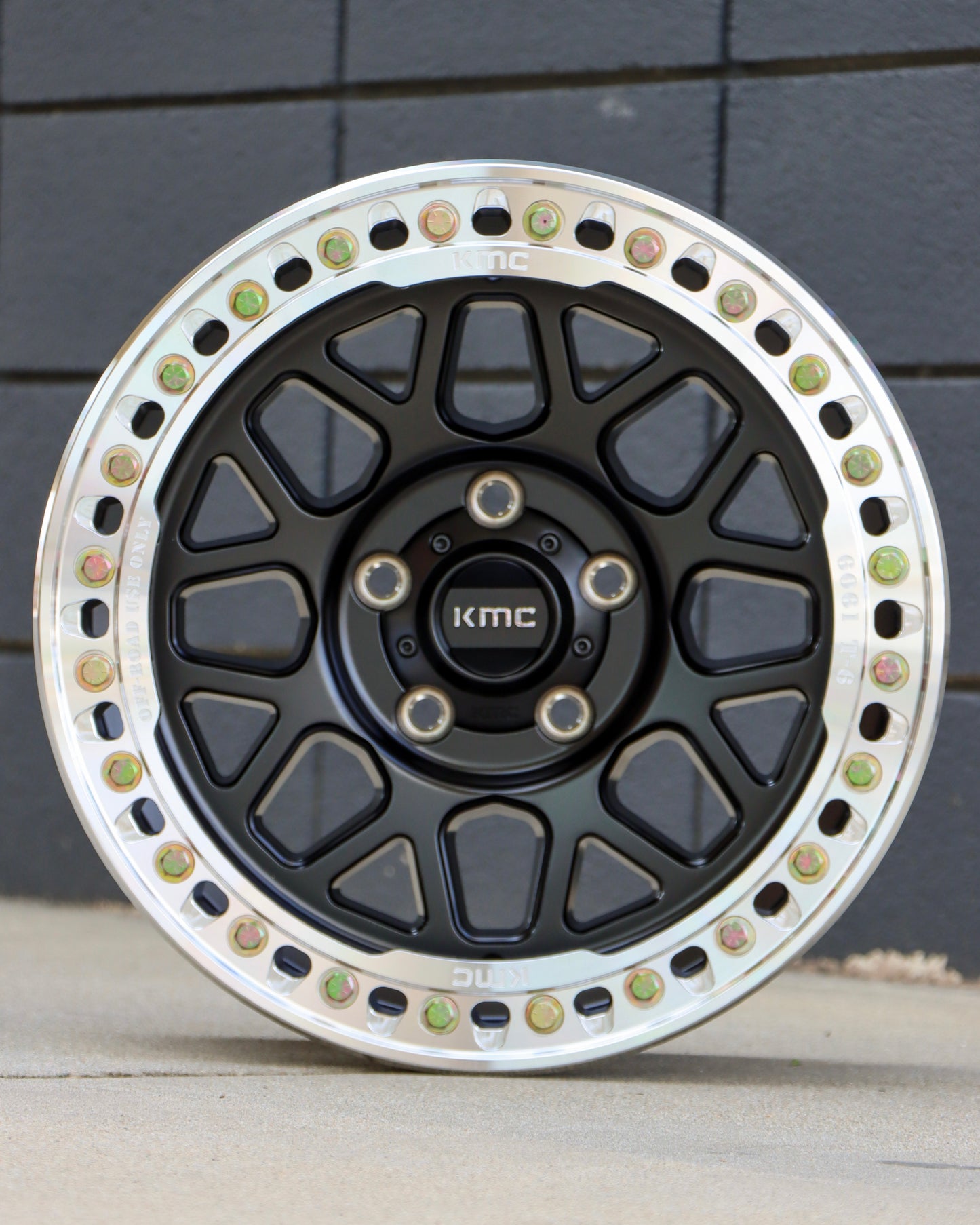 KMC Grenade Crawl Beadlock Wheel | Aggressive Off-Road Beadlock Design