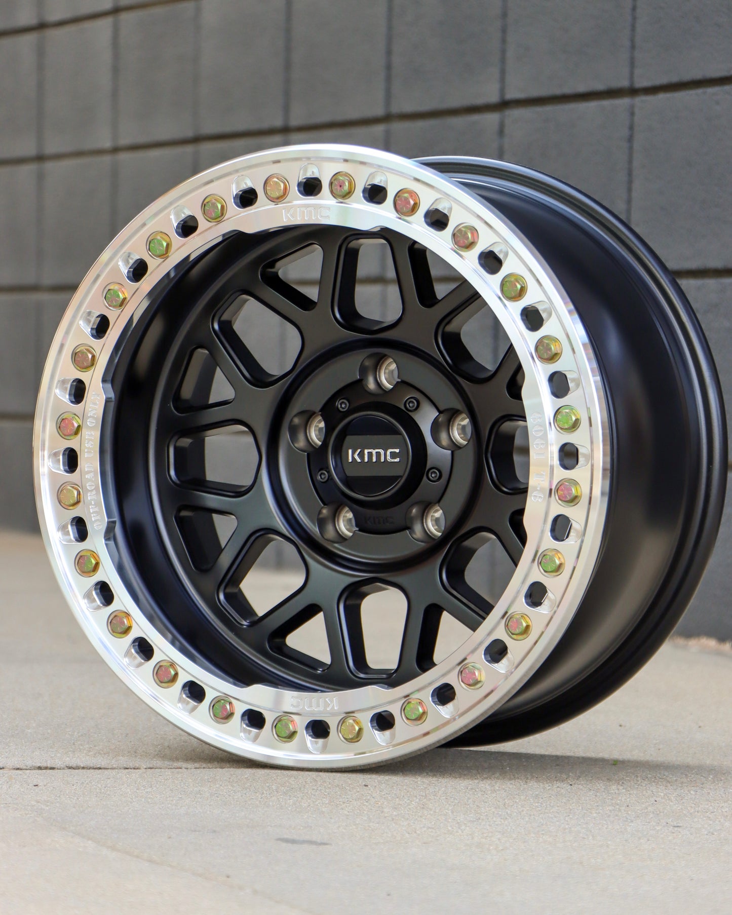 KMC Grenade Crawl Beadlock Wheel | Aggressive Off-Road Beadlock Design