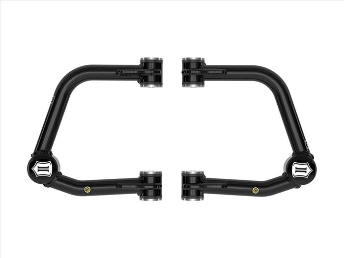 Icon Tubular upper control arms free up your 2024 Toyota Tacoma's front suspension movement to allow maximum travel for performance shocks and coilovers at an easier price point compared to our range-topping billet components. Additional caster is built in to correct geometry to allow for better front-end alignment on lifted vehicles. The all-new Delta Joint PRO provides a host of durability and performance improvements compared to our standard Delta Joints, including up to 90° of free artic