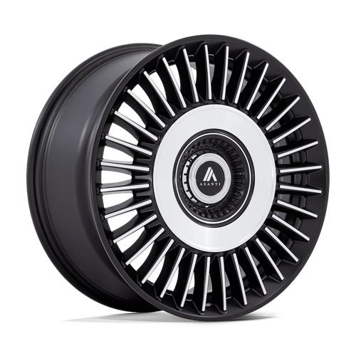 Asanti Black TIARA 22X9 5X112/120 74 +35 SBLK MCH wheel