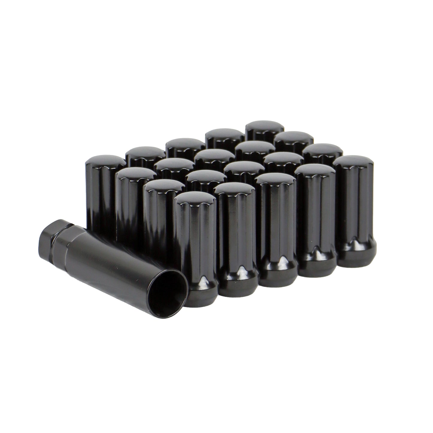 Black Spline Locking Lug Nuts with Key – Secure Off-Road Wheel Install
