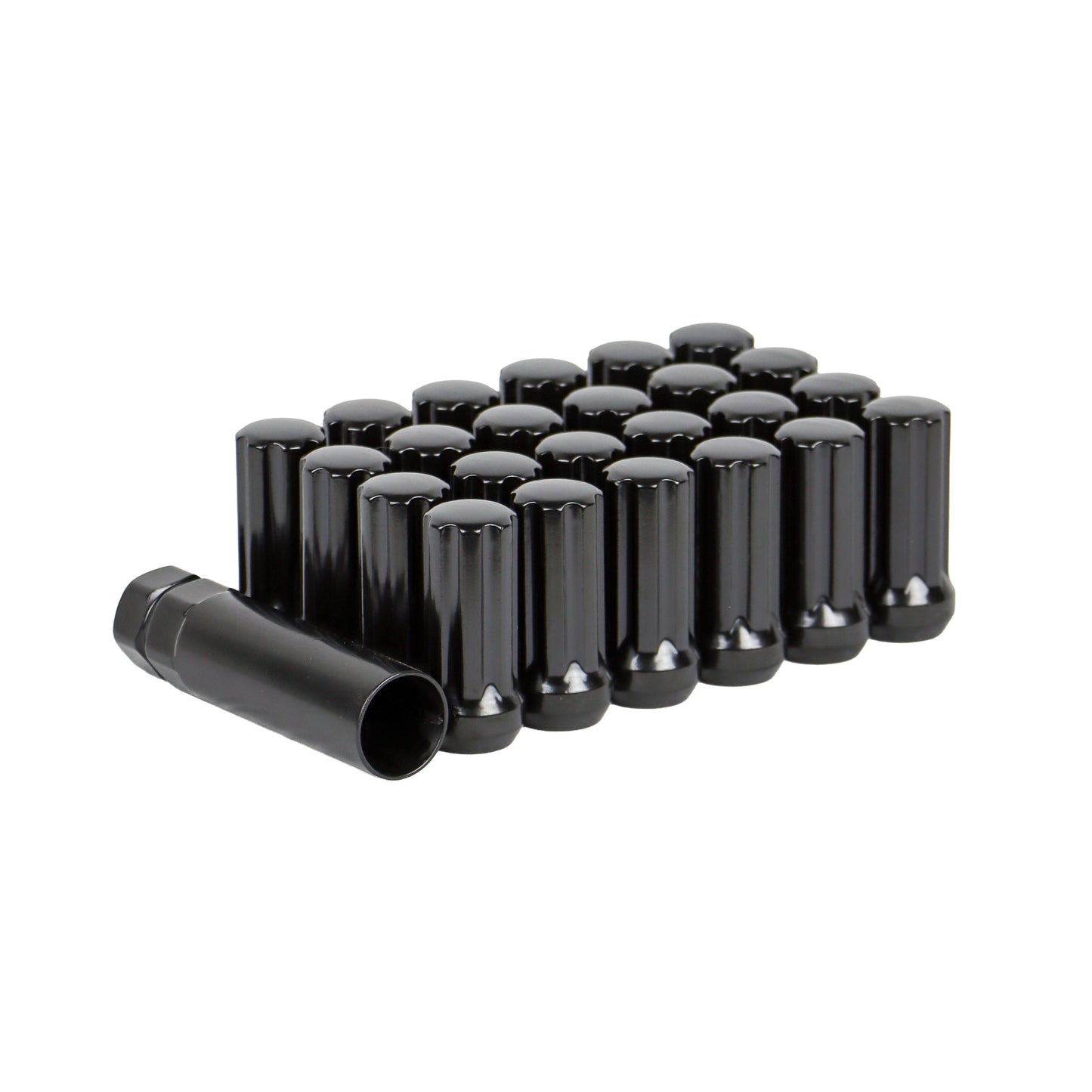 Black Spline Locking Lug Nuts with Key – Secure Off-Road Wheel Install