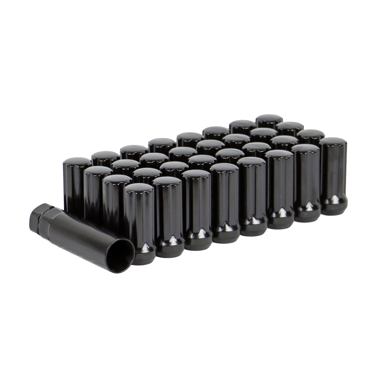 Black Spline Locking Lug Nuts with Key – Secure Off-Road Wheel Install