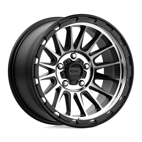 KMC KM542 16X7 5X4.5 S-BLK MACH 30MM wheel