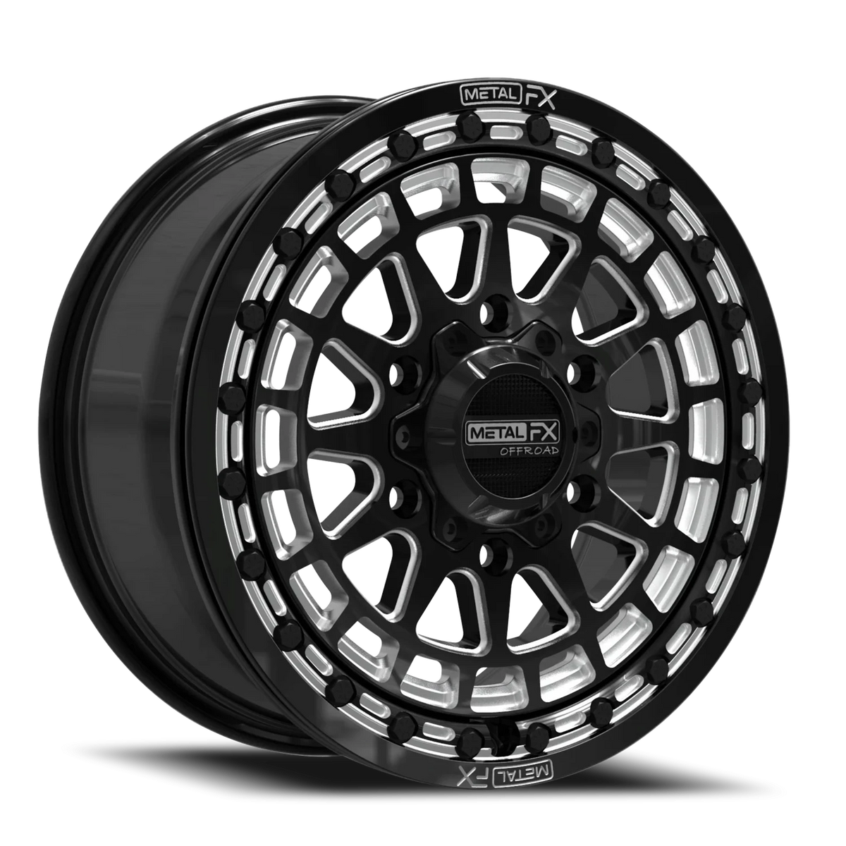 Metal-FX Outlaw 6R Beadlock UTV 15x7 Satin wheel