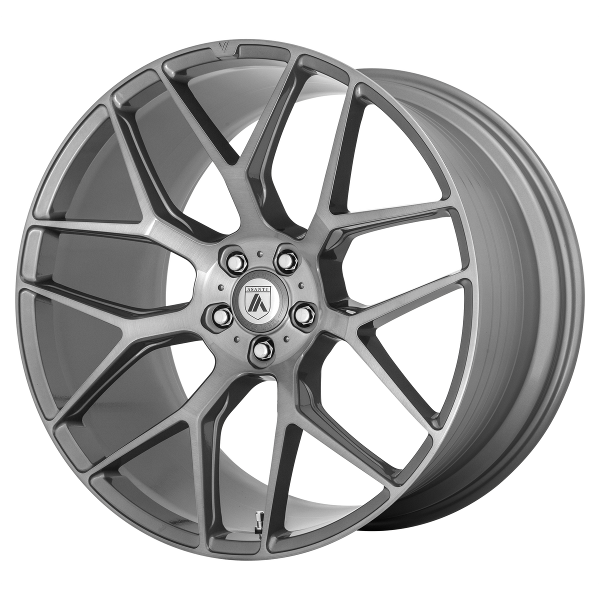 Asanti Black DYNASTY 22X9 5X4.5 72 TITAN-BRUSH +32 wheel