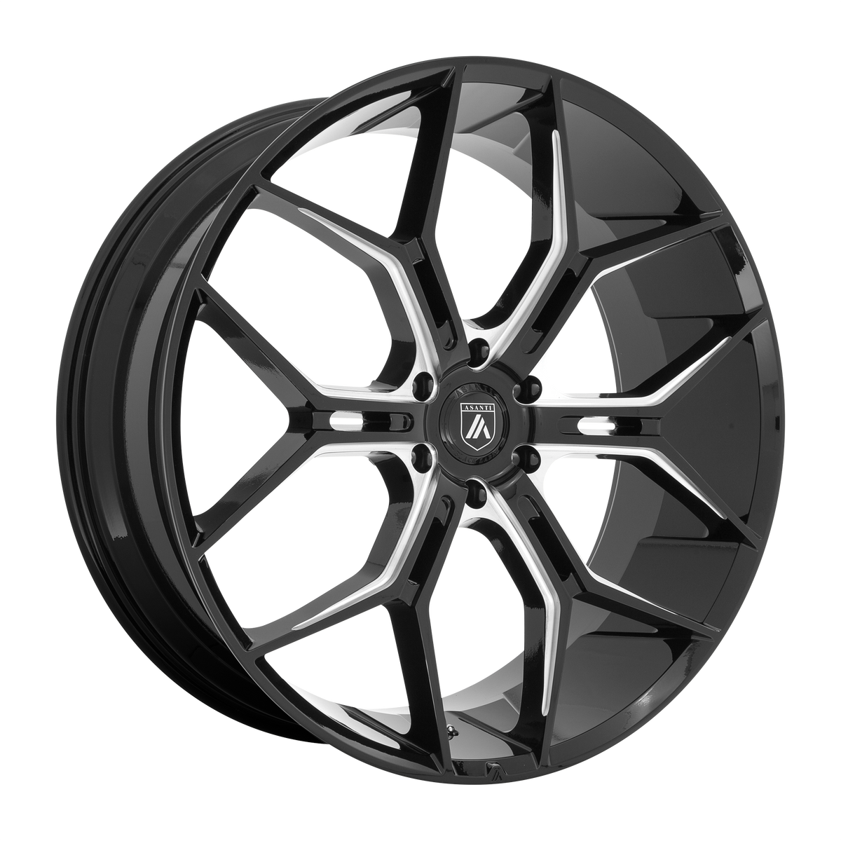 Asanti Black ABL38 24X10 6X5.5 G-BLK MILL 20MM wheel