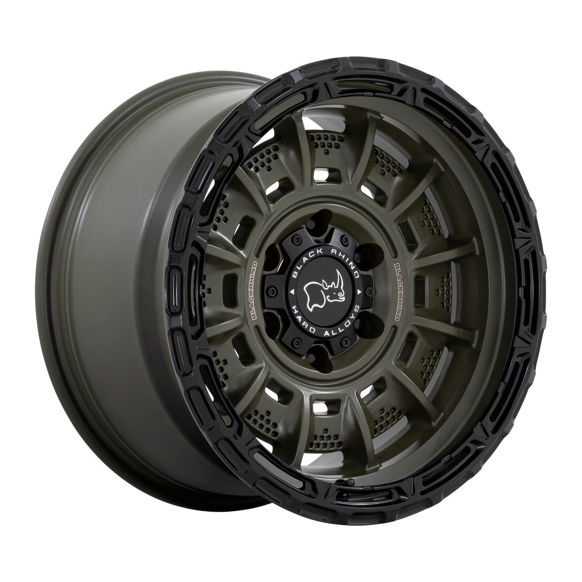 Black Rhino Hard Alloys LEGION 17X9 6X5.5 106 OD-GRN-BLK +0 wheel