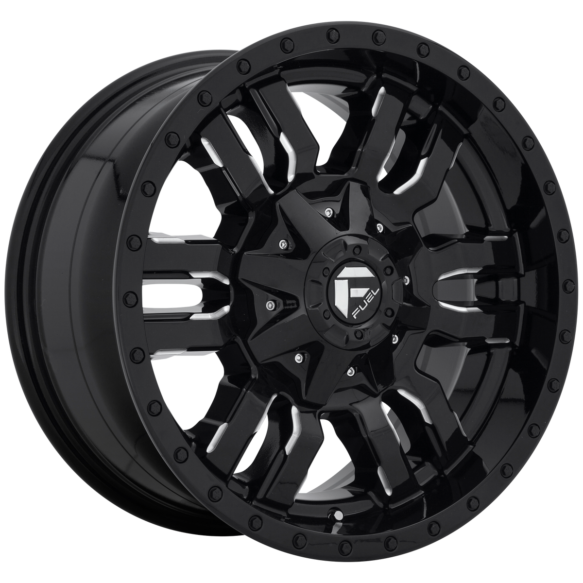 Fuel 1PC SLEDGE 22X10 6X135/5.5 106.1 NBL +10 BB wheel