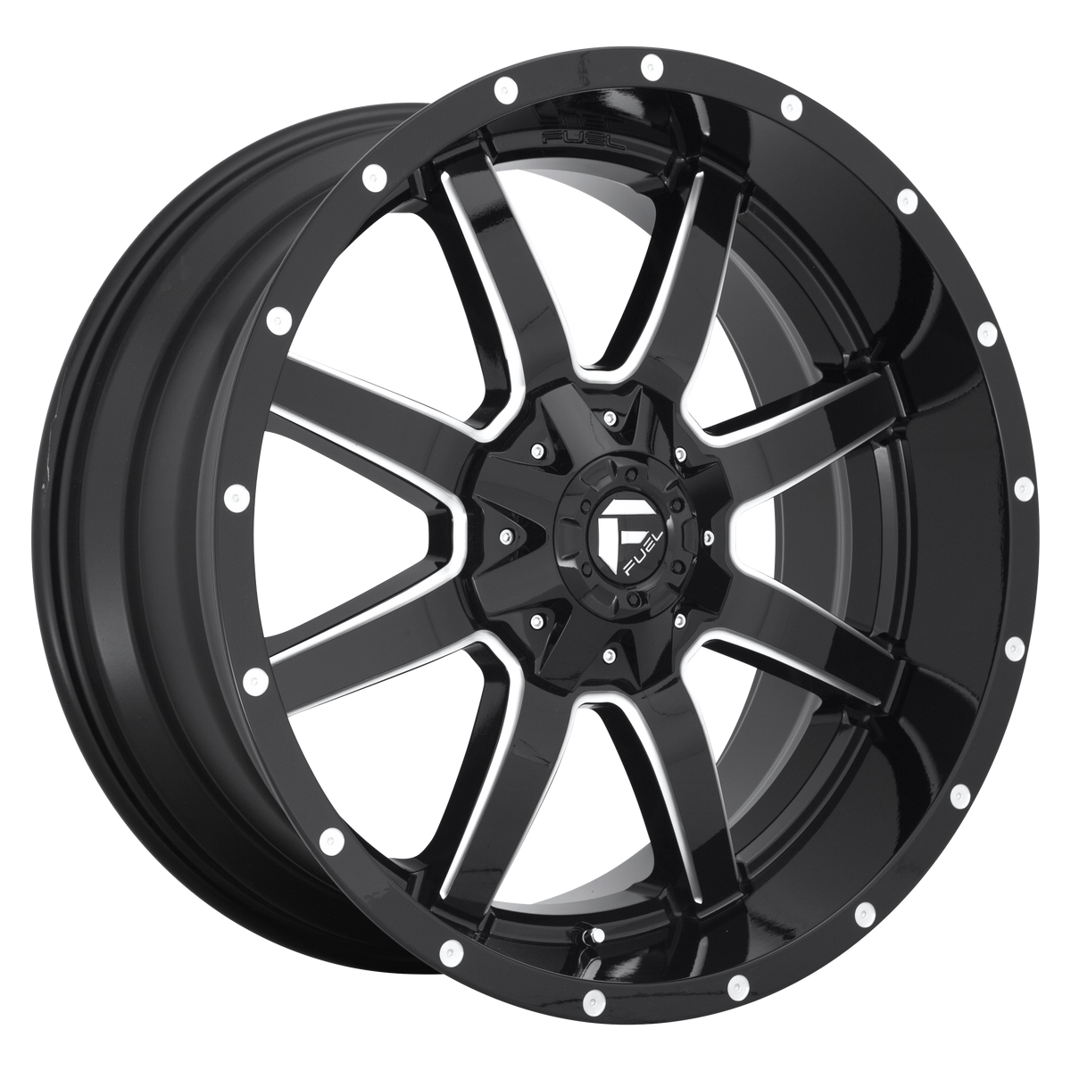 Fuel 1PC D610 MAVERICK 20X12 6X135/5.5 NBL -44MM wheel