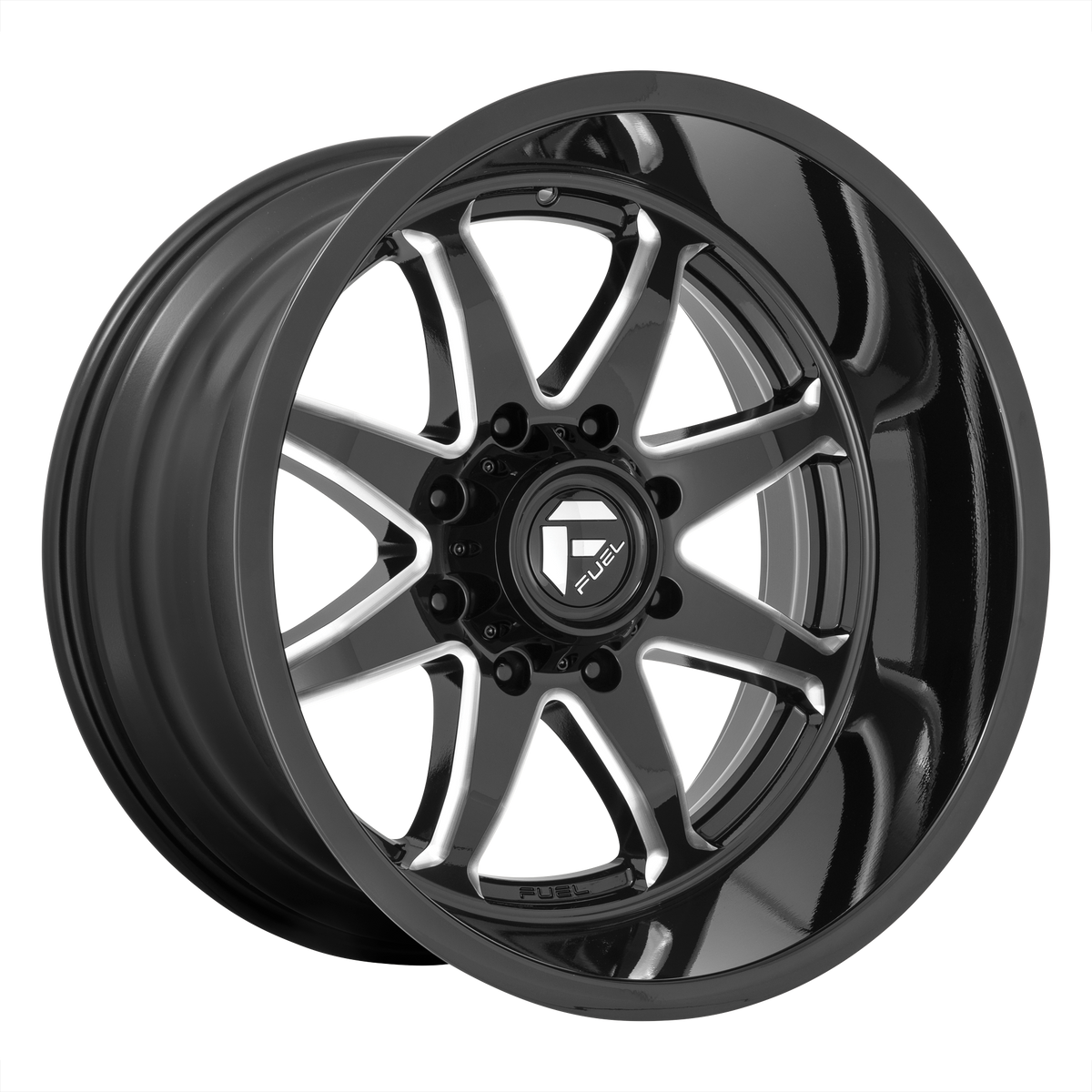 Fuel 1PC D749 HAMMER 20X10 8X180 124.3 NBL -18MM wheel