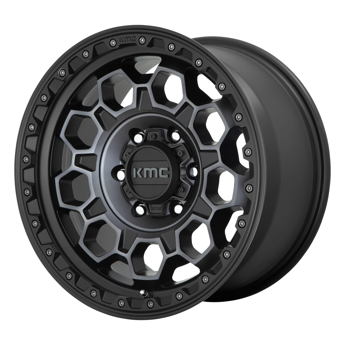 KMC KM545 17X9 5X5.0 S-BLK GTCC -12MM wheel