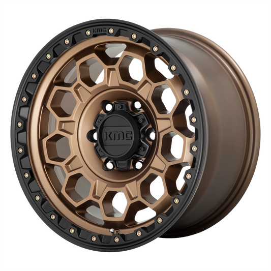 KMC KM545 17X8 5X4.25 M-BRZ BLK LP 38MM wheel