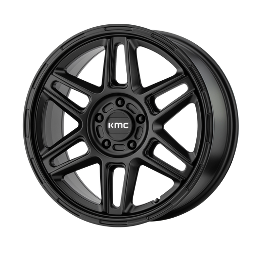 KMC KM716 18X8 5X4.5 S-BLK 38MM wheel
