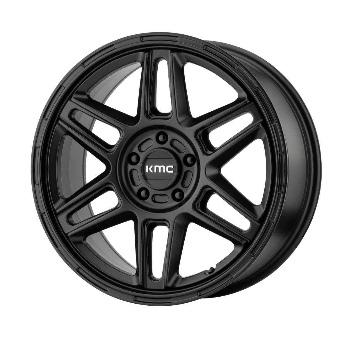 KMC KM716 17X8 5X4.25 S-BLK 38MM wheel