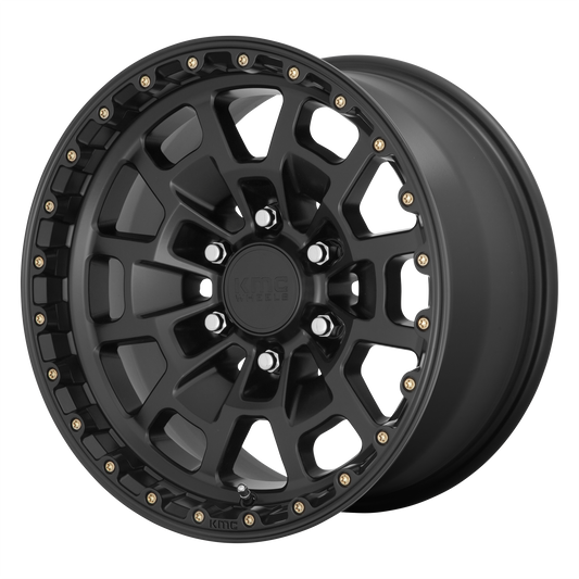 KMC KM718 17X8.5 6X135 S-BLK 18MM wheel