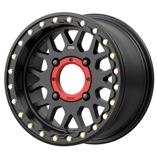 KMC Powersports GRENADE UTV BL 15X7 4X156 S-BLK 10MM wheel