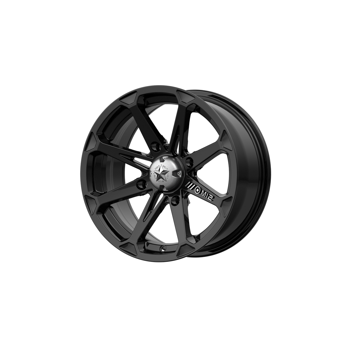 MSA Offroad Wheels DIESEL UTV 14X7 4X110 GLOSS BLACK 10MM wheel