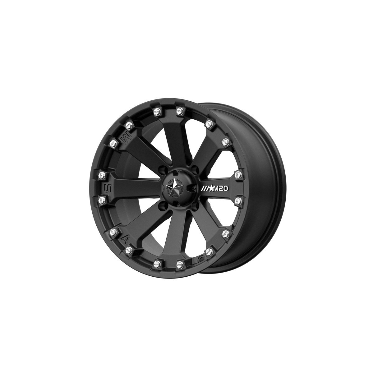 MSA Offroad Wheels KORE UTV 14X7 4X110 MATTE BLACK -52MM wheel