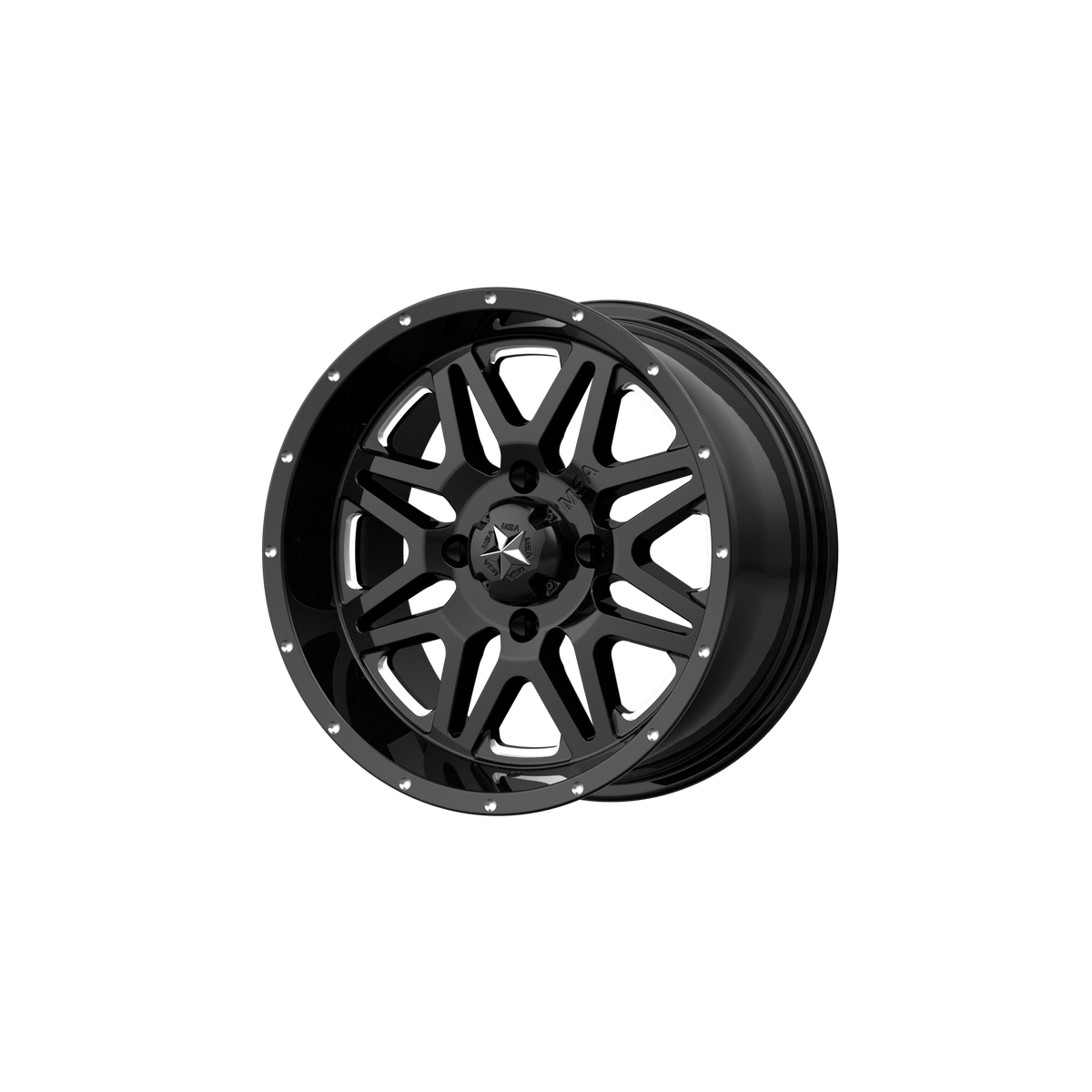 MSA Offroad Wheels VIBE UTV 14X7 4X137 MILLED G-BLACK 00MM wheel