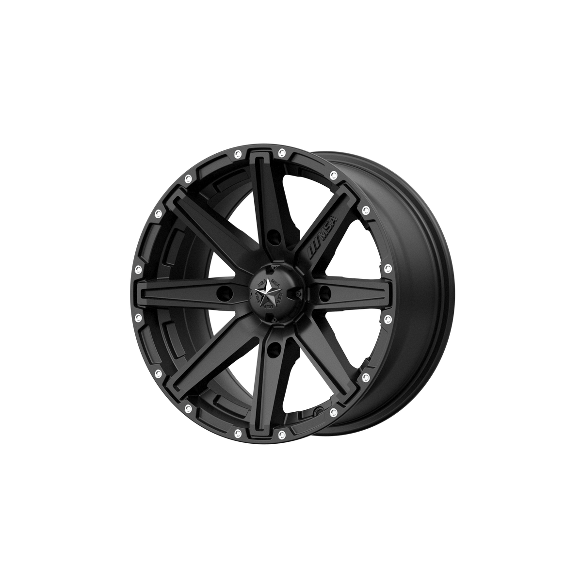 MSA Offroad Wheels CLUTCH UTV 16X7 4X156 S-BLK 10MM wheel