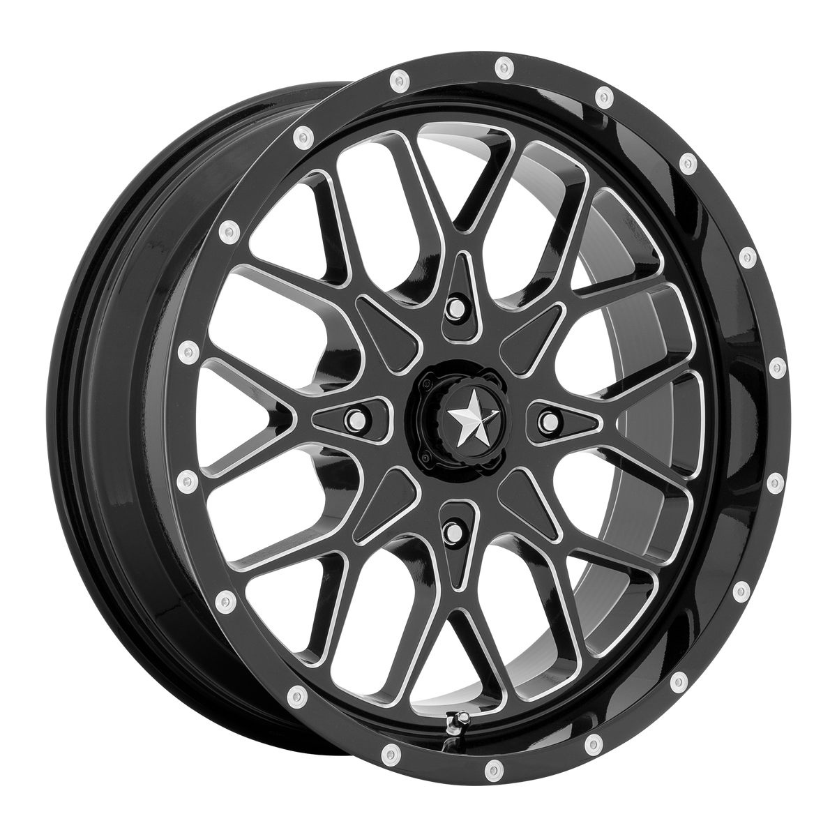 MSA Offroad Wheels PORTAL UTV 18X7 4X156 115 G-BLK-MILL +0 wheel