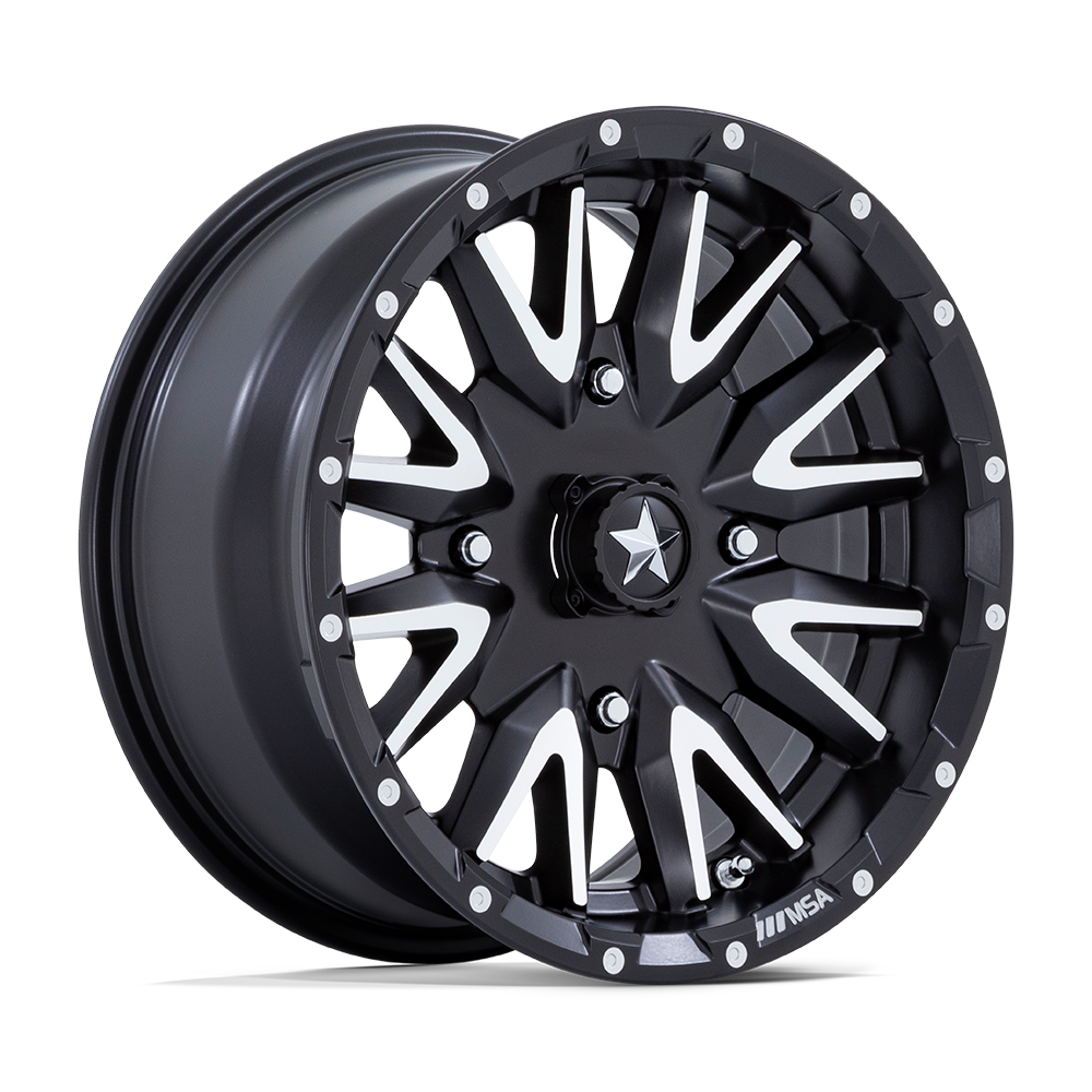MSA Offroad Wheels CREED UTV 15X7 4X137 96 +10 M-BLK MCH wheel