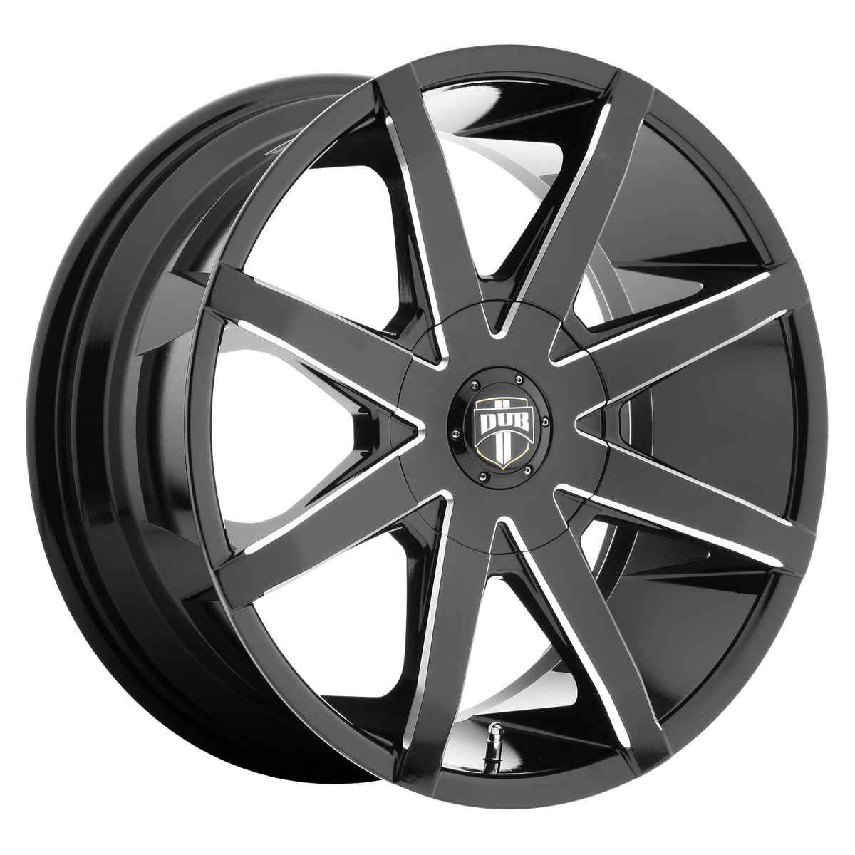 DUB 1PC PUSH 20X8.5 5X4.5/5.0 72 NBL +30 wheel