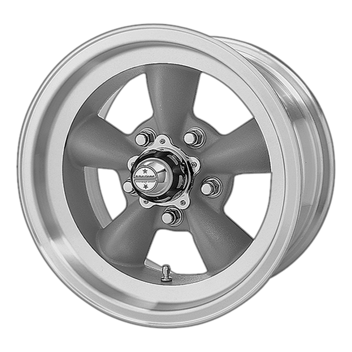 American Racing Vintage VN105 TT-D 15X7 5X4.5 TT-GRY/MCH 3.75BS wheel