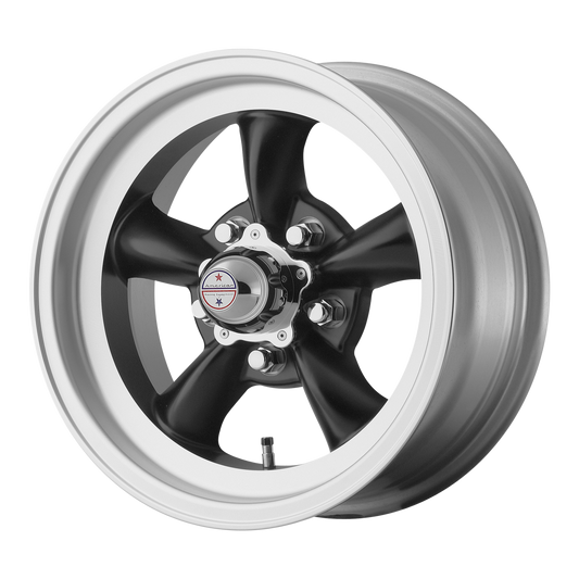 American Racing Vintage VN105D TT-D 15X7 5X5 S-BLK/MCH -6MM wheel