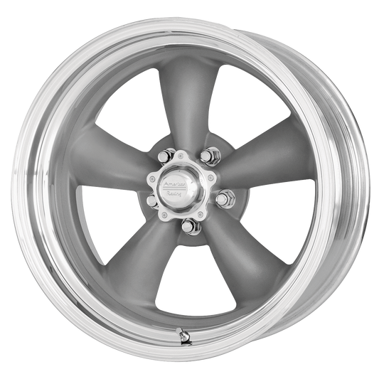 American Racing Vintage VN215 TT-II 1PC 14X6 5X4.75 GRAY 3.50BS wheel