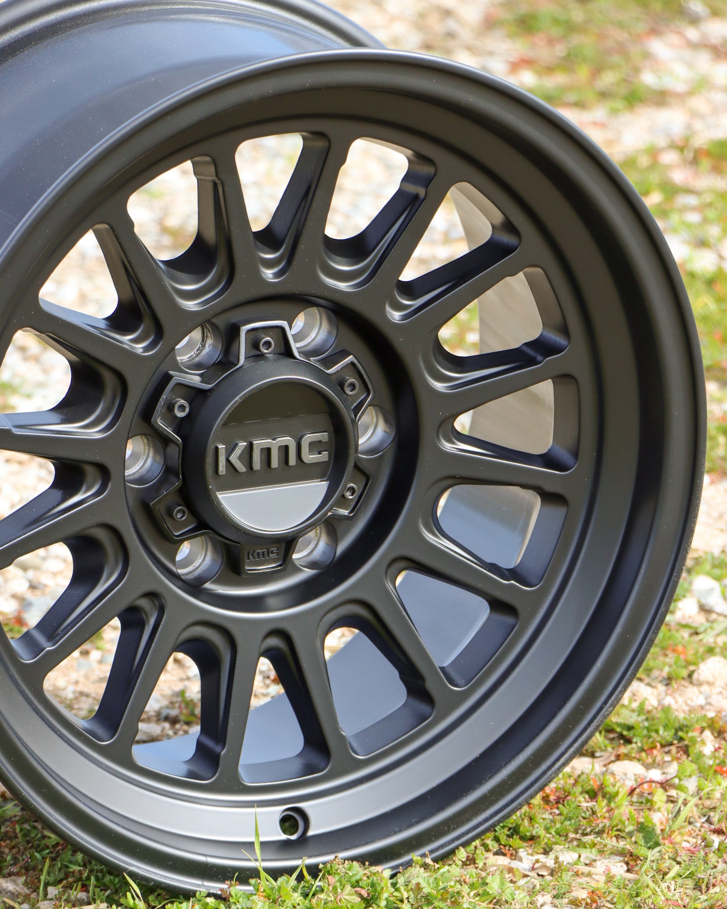 KMC Impact OL in a satin Black finish.